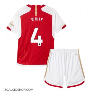 Arsenal Ben White #4 Prima Maglia Bambino 2023-24 Manica Corta (+ Pantaloni corti)
